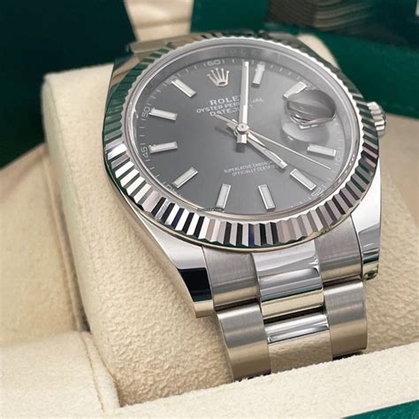 slate dial rolex datejust|Rolex Datejust 41 ref 126300.